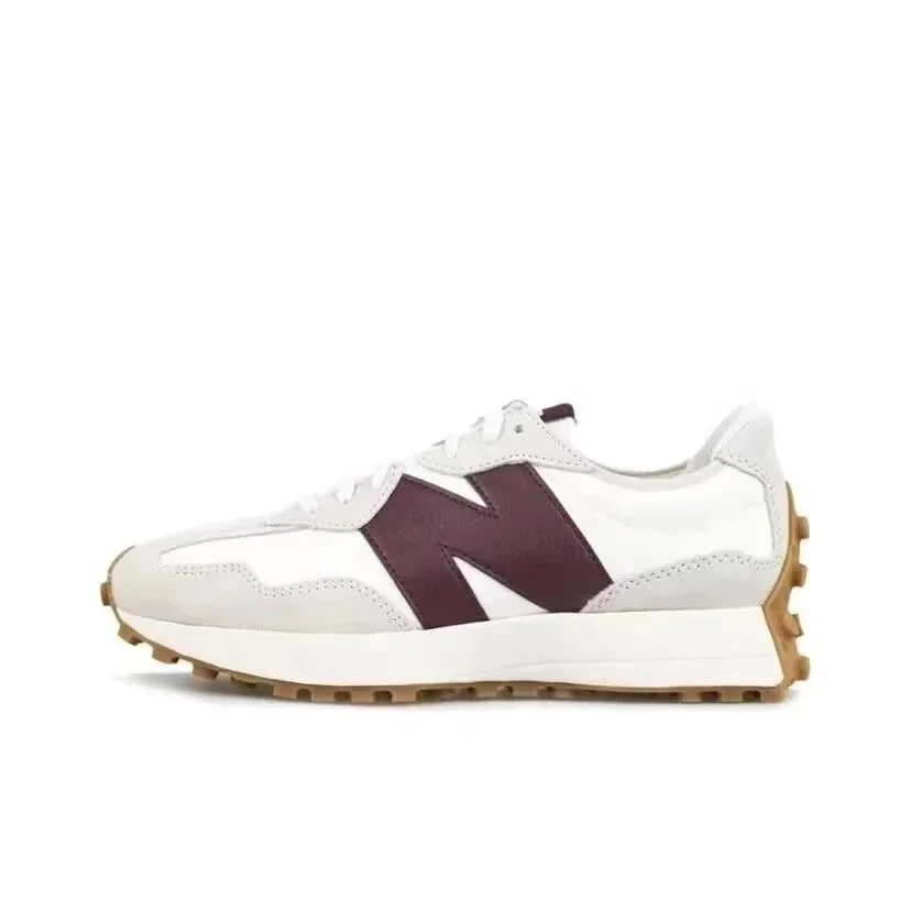New Balance New Balance 327 White & Burgundy Sneakers White - 1