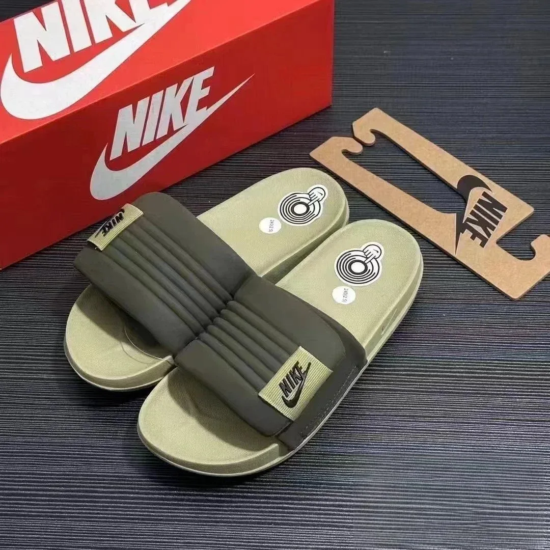 Nike Nike Olive & Black Slide Sandals Black - 1