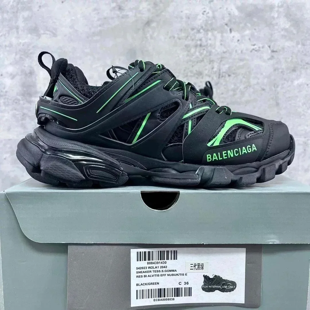 Balenciaga Balenciaga Track Black/Green Sneakers Black