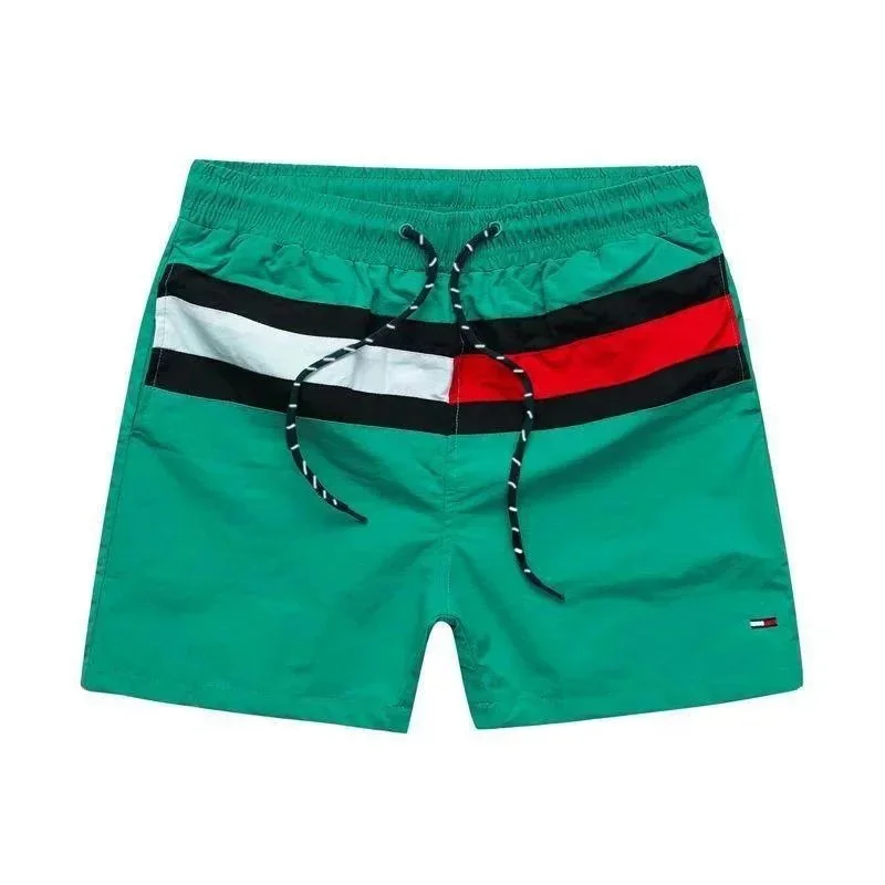 Tommy Hilfiger Tommy Hilfiger Green & Stripe Shorts Green - 1