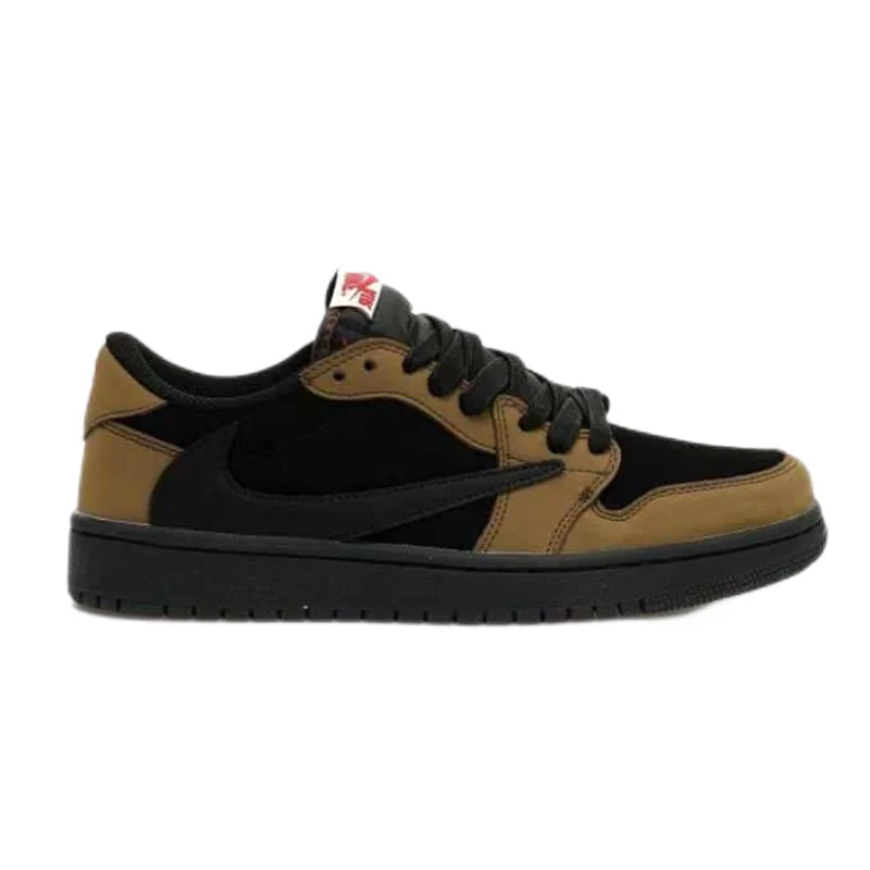 Jordan Nike Air Jordan 1 Low Black/Brown Sneakers Brown - 1