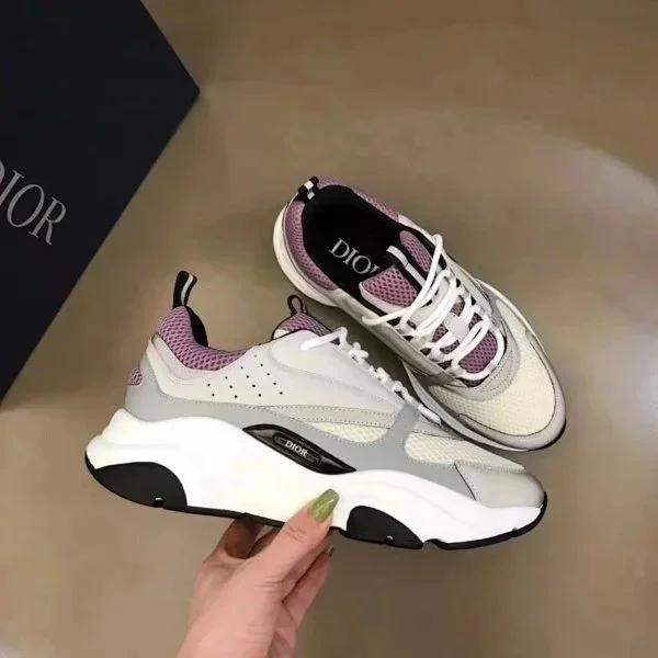 Dior Dior Saddle Sneakers White/Pink Leather White - 1