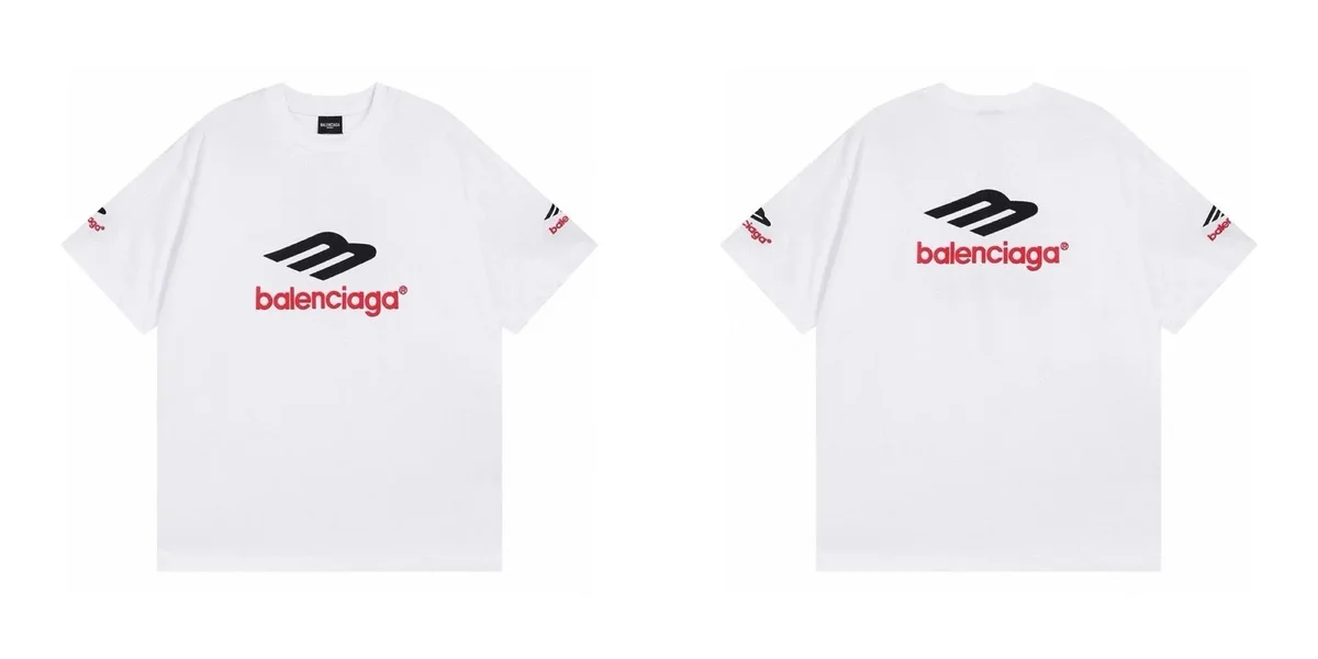 Balenciaga Balenciaga White M Logo T-Shirt White - 1