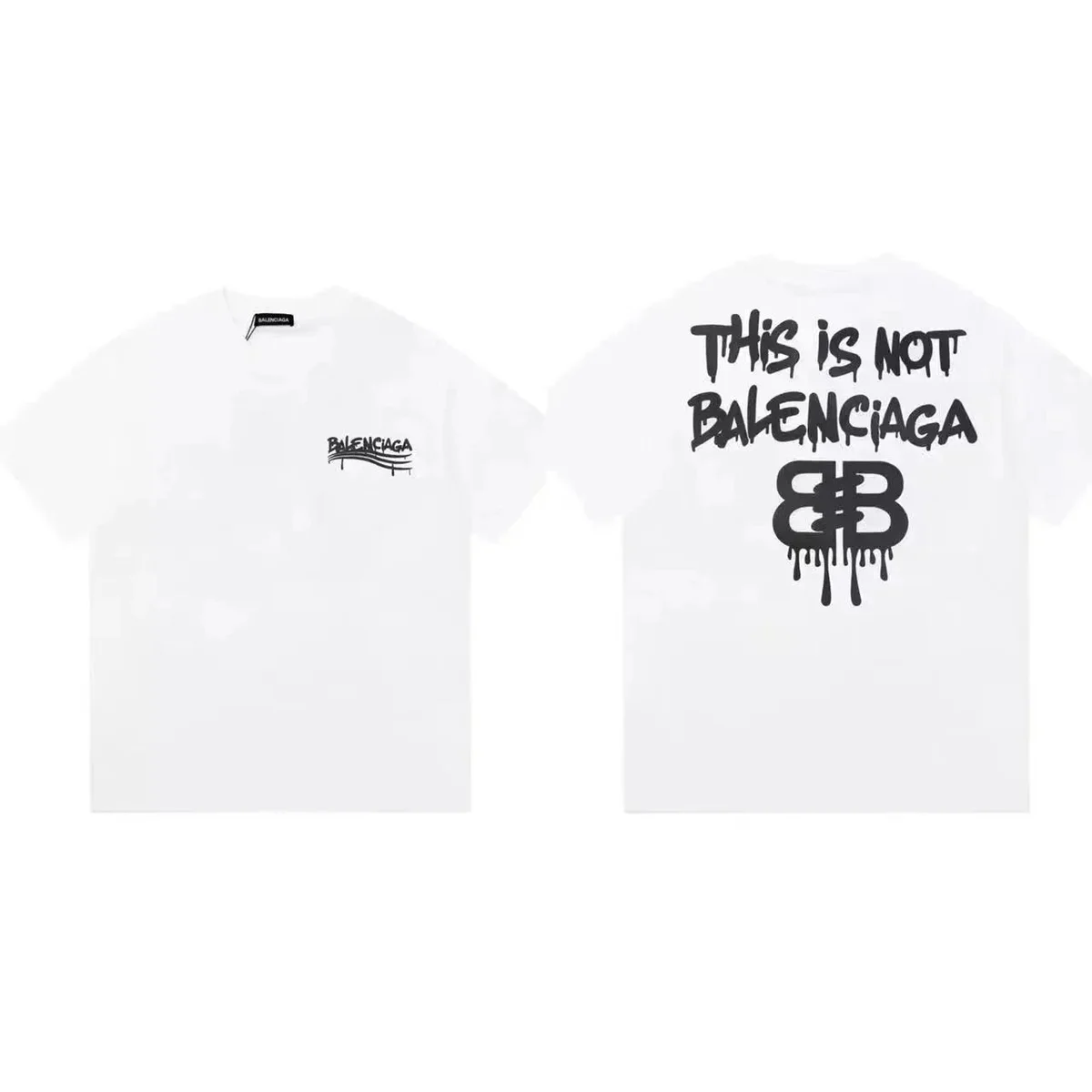 Balenciaga Balenciaga This Is Not T-Shirt White White - 1