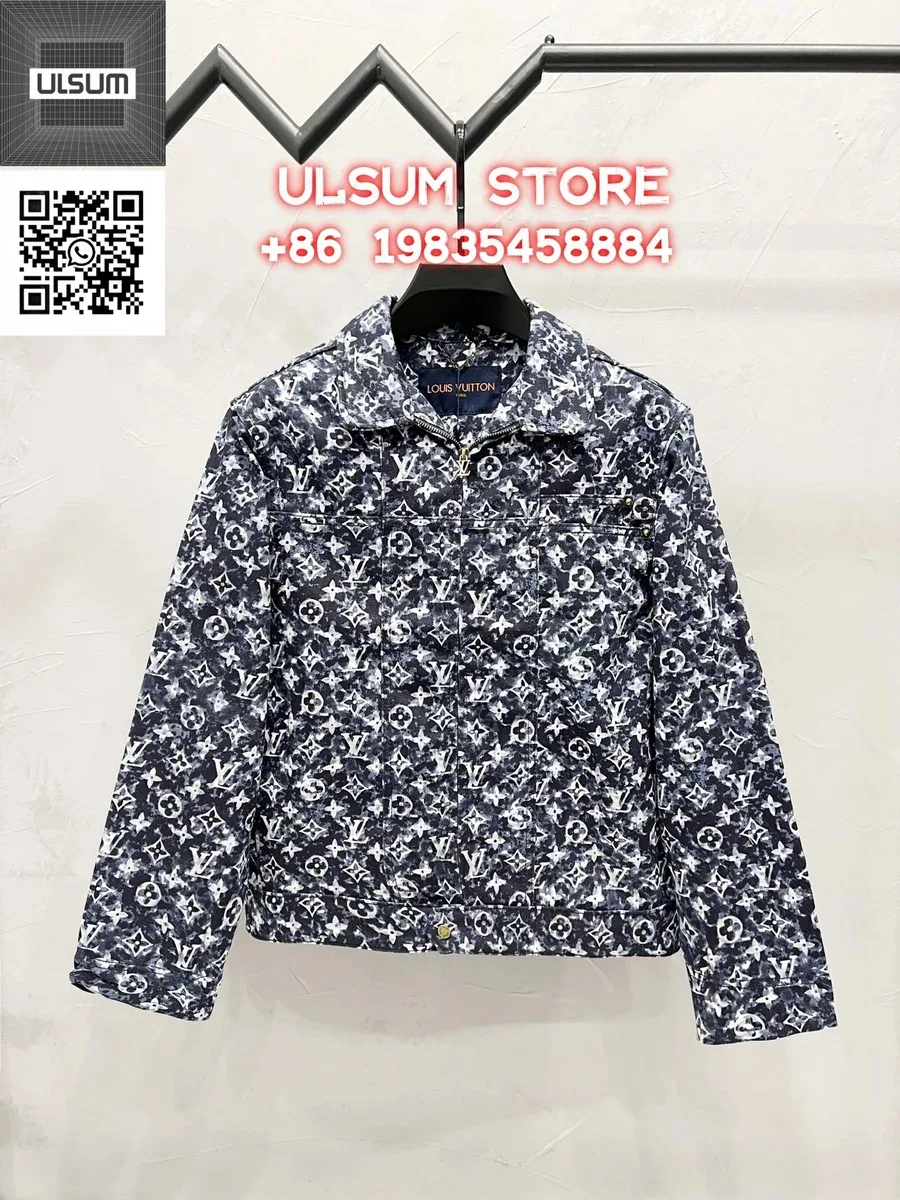 Louis Vuitton Monogram Jacket Navy/White