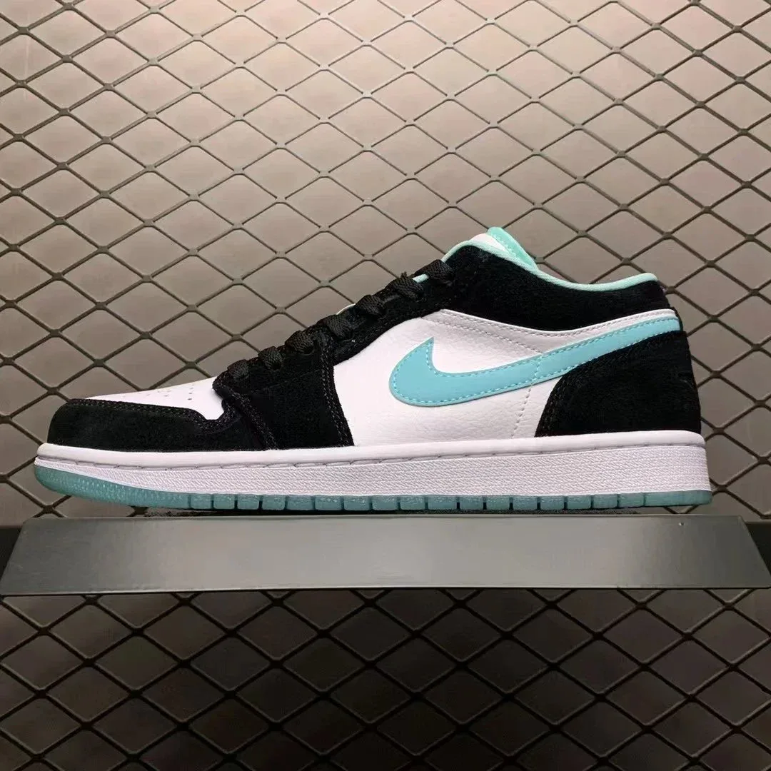 Jordan Nike Air Jordan 1 Low Black/Tiffany Blue Sneakers Black - 1