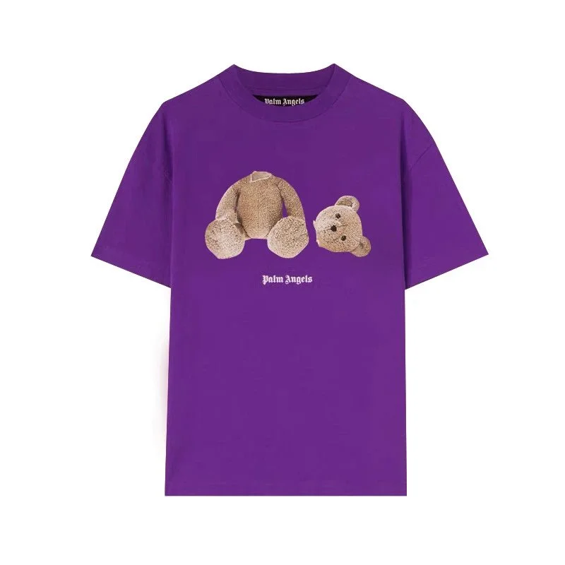 Palm Angels Palm Angels Bear Purple T-Shirt Purple - 1