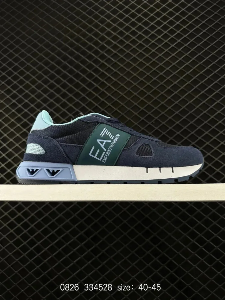 Armani Emporio Armani EA Sneakers Navy/Green/White Navy - 1