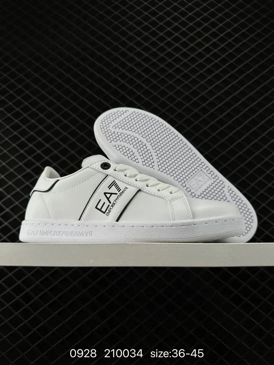 Armani Emporio Armani White Leather Sneakers White - 1