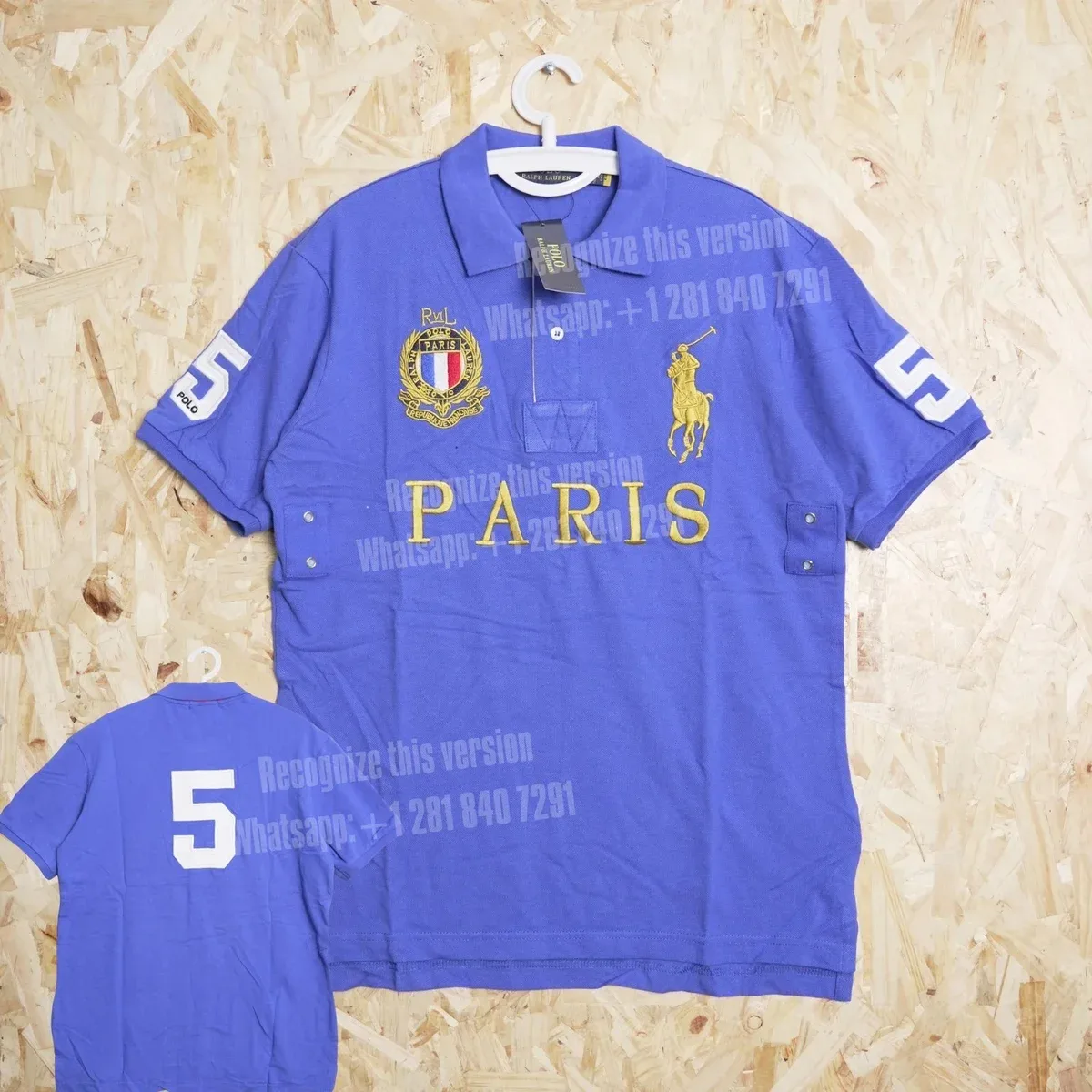 Polo Ralph Lauren Polo Ralph Lauren Big Pony Paris Blue Polo Shirt Blue - 1
