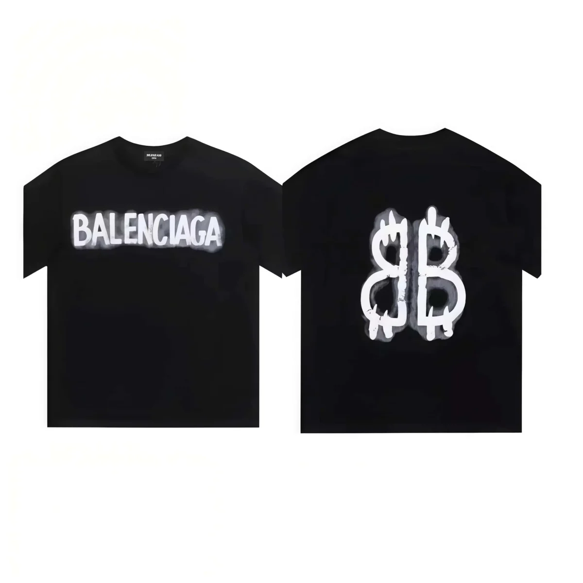 Balenciaga Balenciaga Black Logo T-Shirt Black - 1