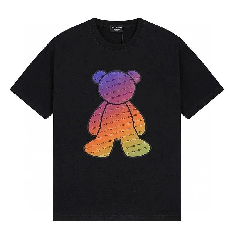 Balenciaga Balenciaga Rainbow Bear T-Shirt Black Black - 1
