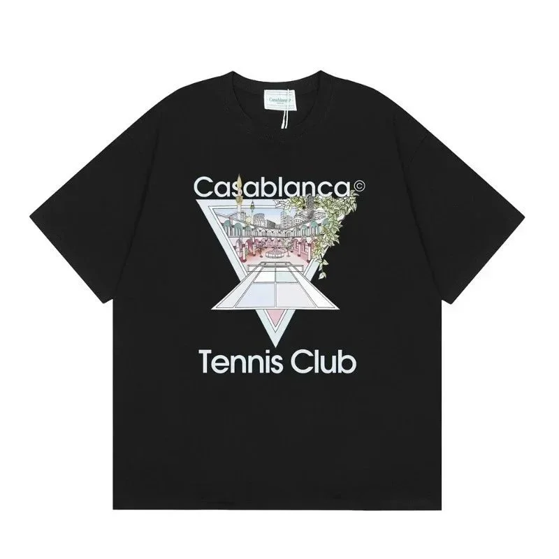 Casablanca Casablanca Tennis Club Black T-Shirt Black - 1