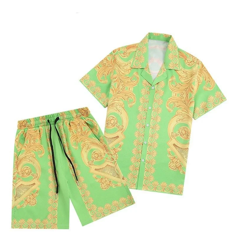 Other Green & Gold Baroque Print Co-ord Set Green - 1