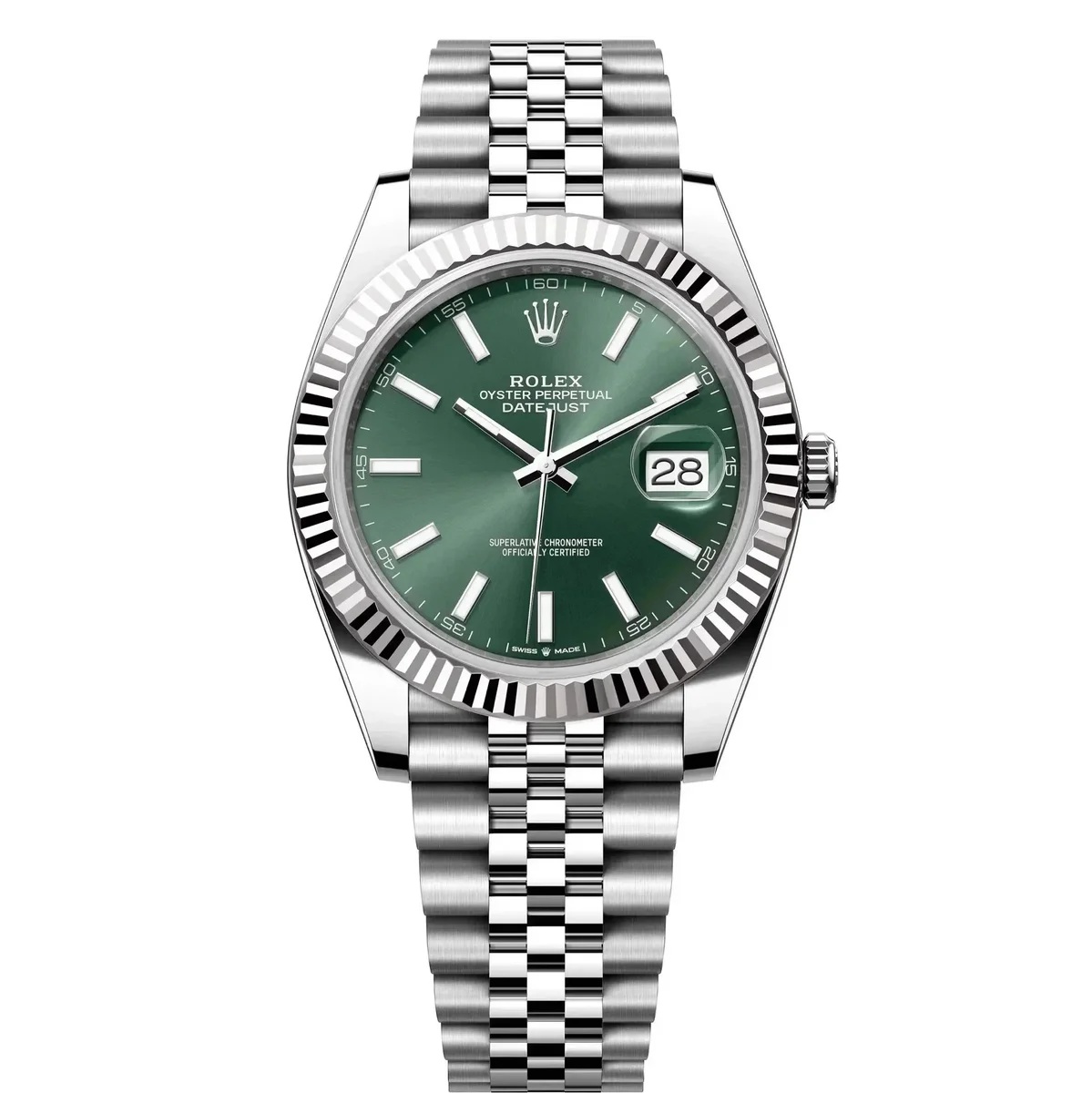 Rolex Rolex Datejust Green Dial Stainless Steel Watch Green