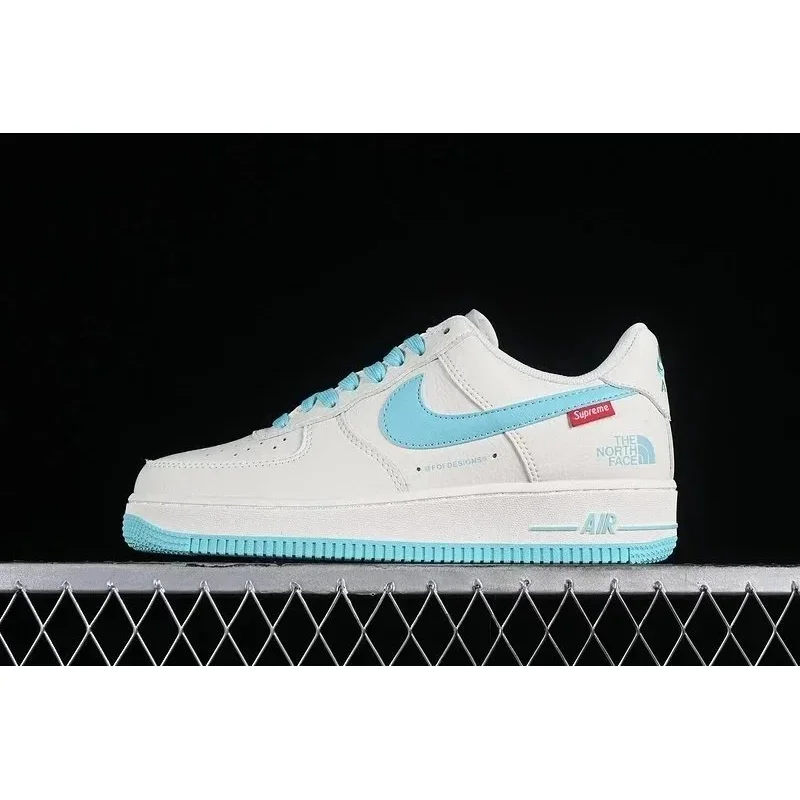 Nike Nike x Supreme x The North Face Air Force 1 White/Turquoise Sneakers White - 1