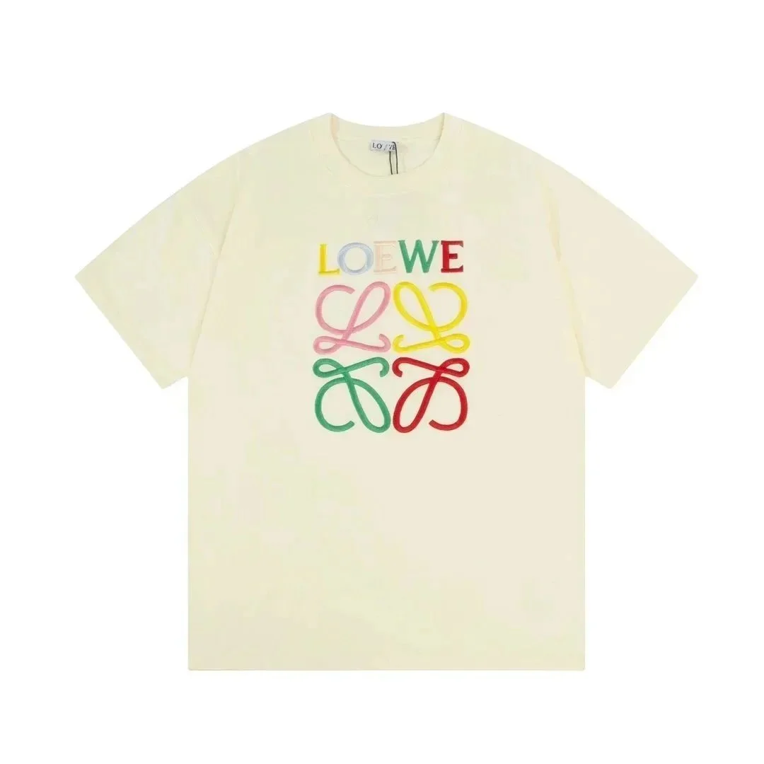 Loewe Loewe Colorful Anagram T-Shirt Cream Cream - 1