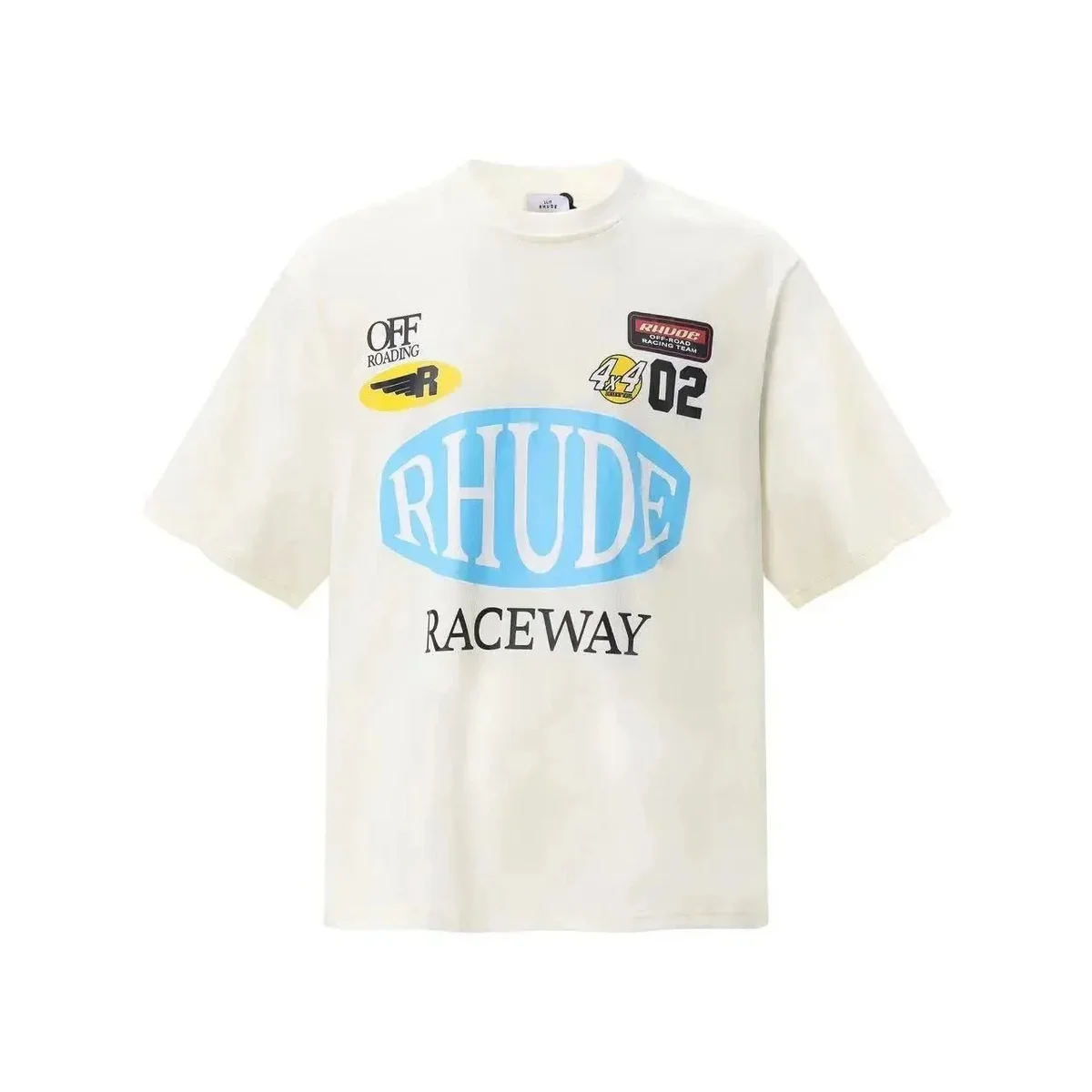 Rhude Rhude Off-Roading Raceway T-Shirt White White - 1