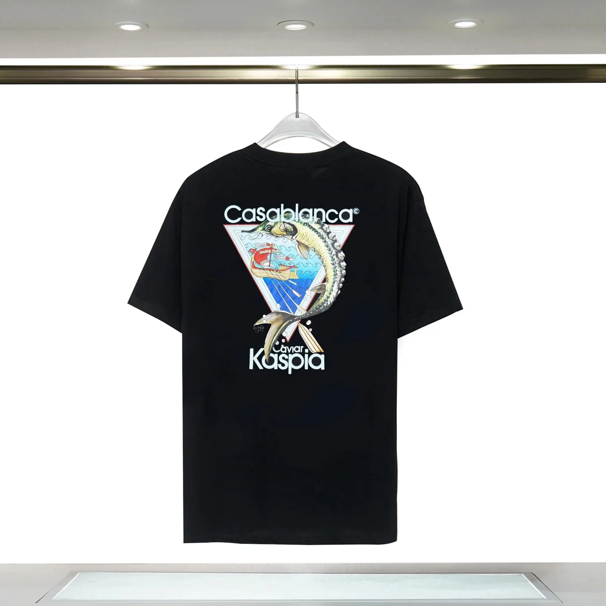 Casablanca Casablanca Black Caviar Kaspia T-Shirt Black - 1