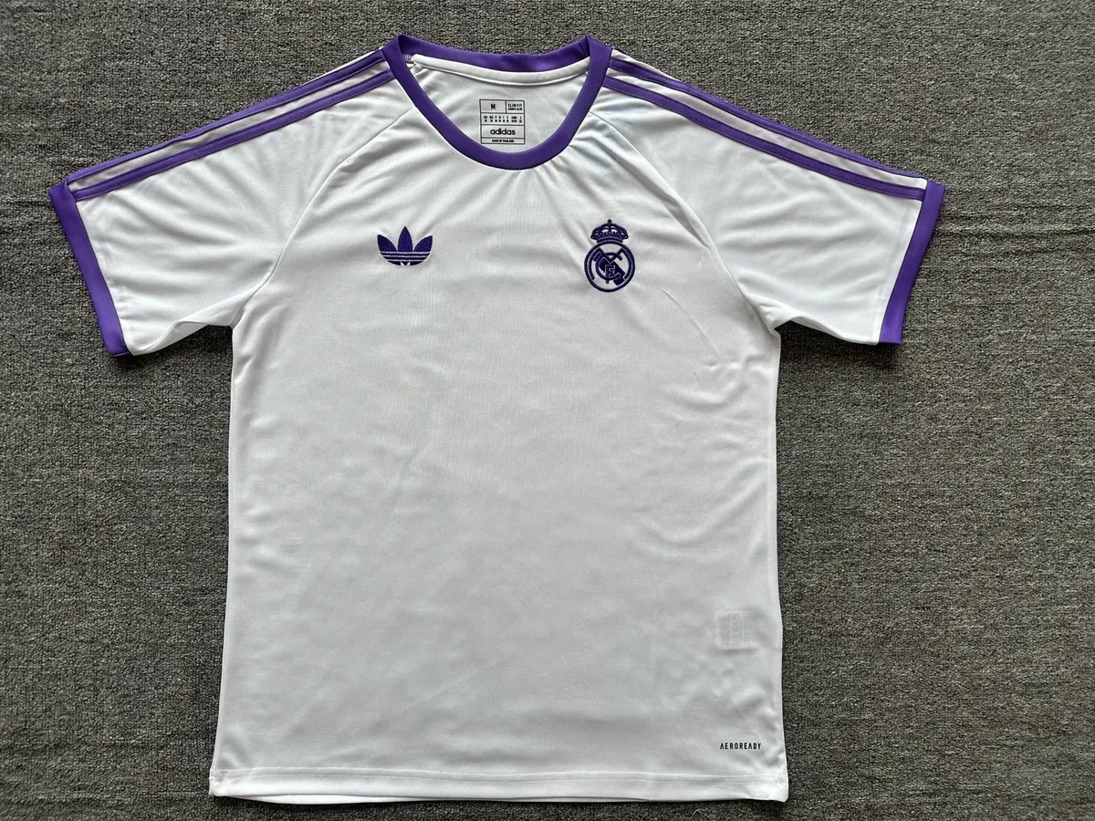 Real Madrid Adidas Real Madrid White Purple Jersey White - 1