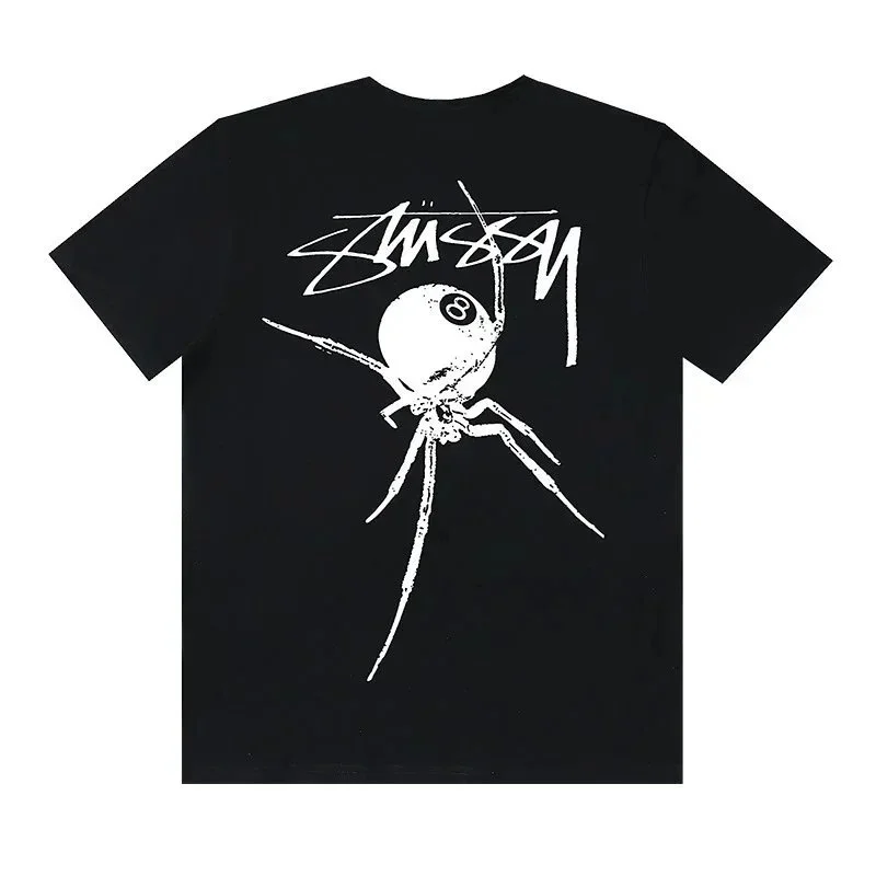 Stussy Stussy Black Spider Graphic T-Shirt Black - 1