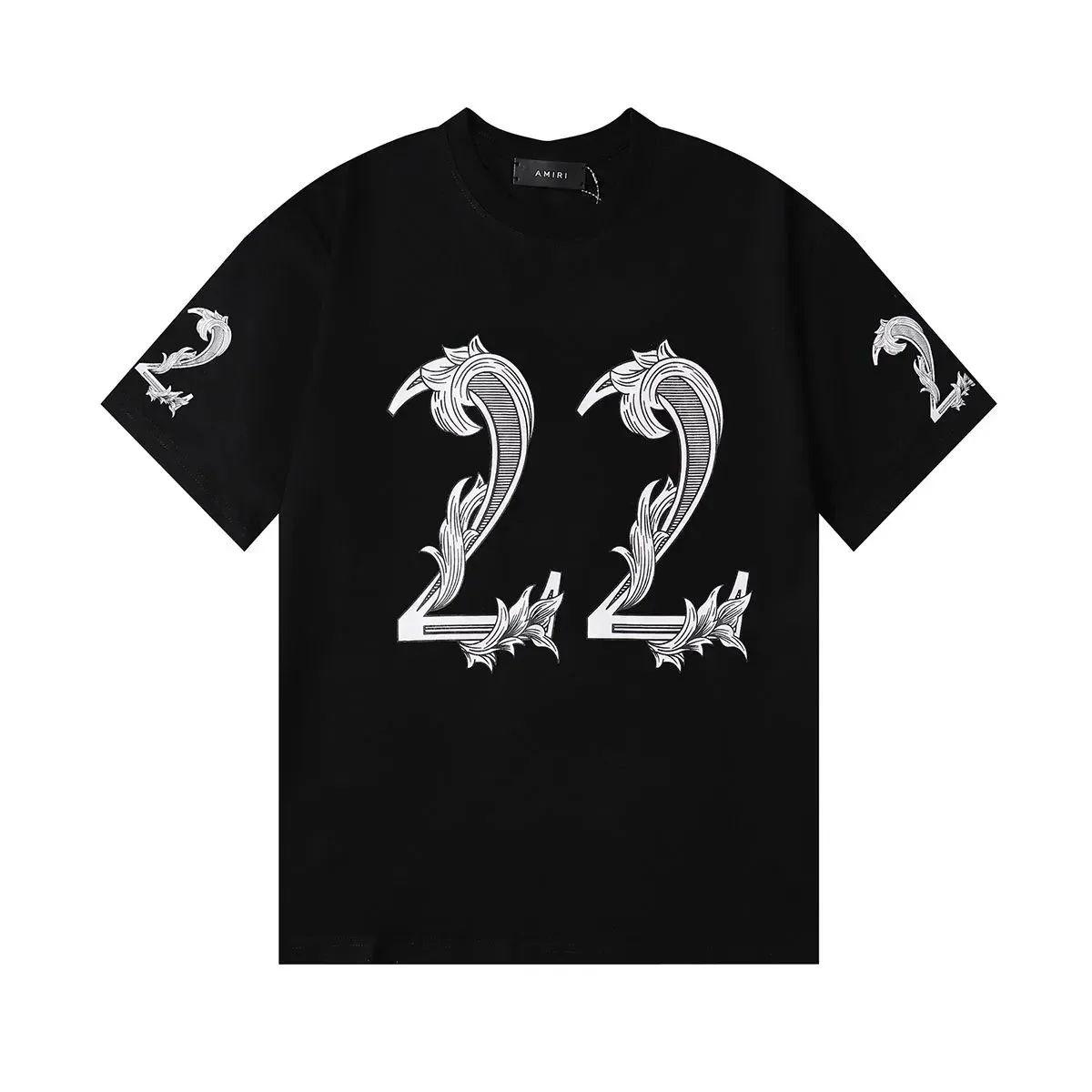 Amiri Amiri Black '22' Print T-Shirt Black - 1