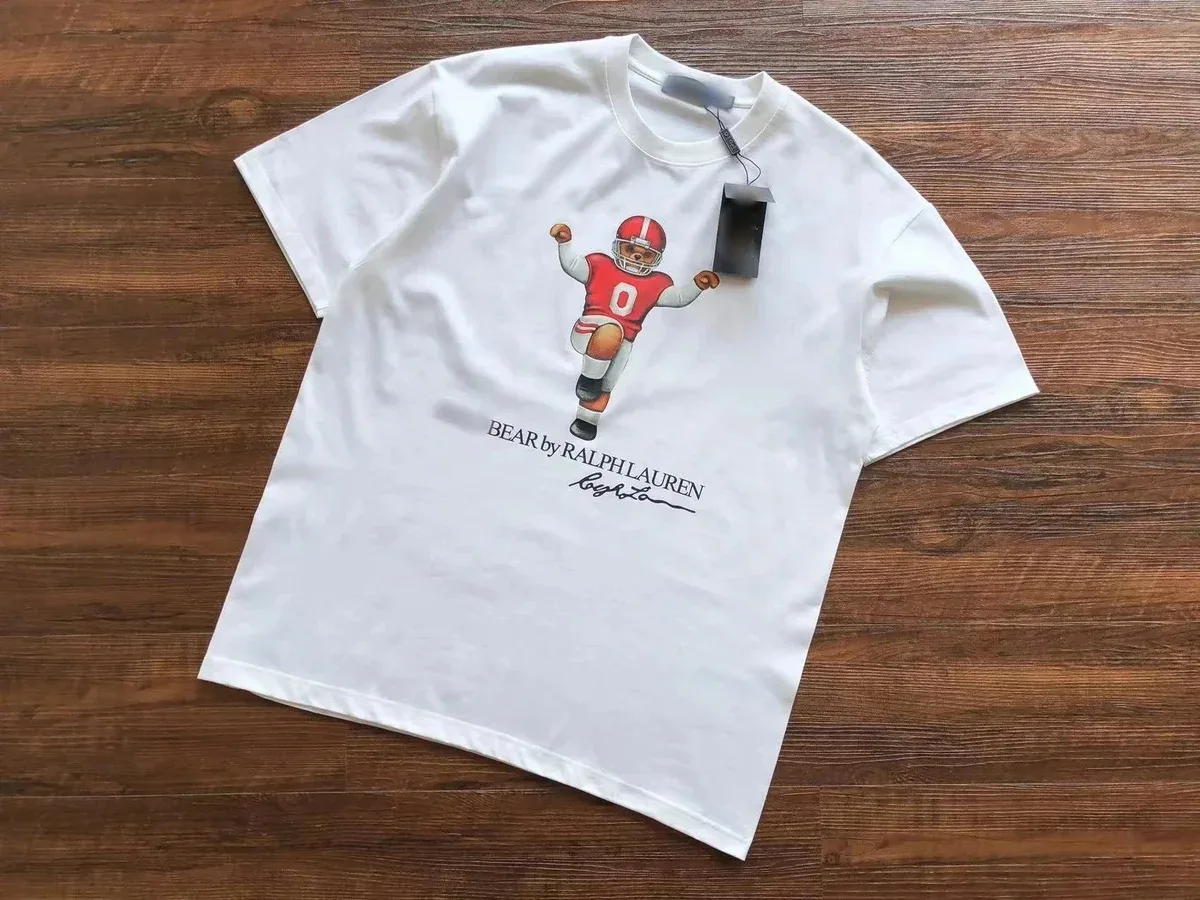 Polo Ralph Lauren Ralph Lauren BEAR by RL Football Tee White White - 1