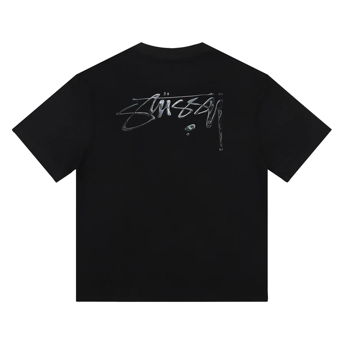 Stussy Stussy Black Basic Logo T-Shirt Black - 1