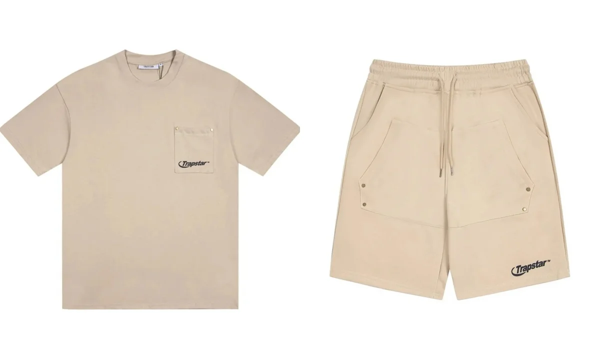 Trapstar Trapstar Beige T-Shirt & Shorts Set Beige - 1