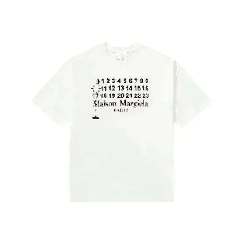 Maison Margiela Maison Margiela White Pixel Print T-Shirt White - 1