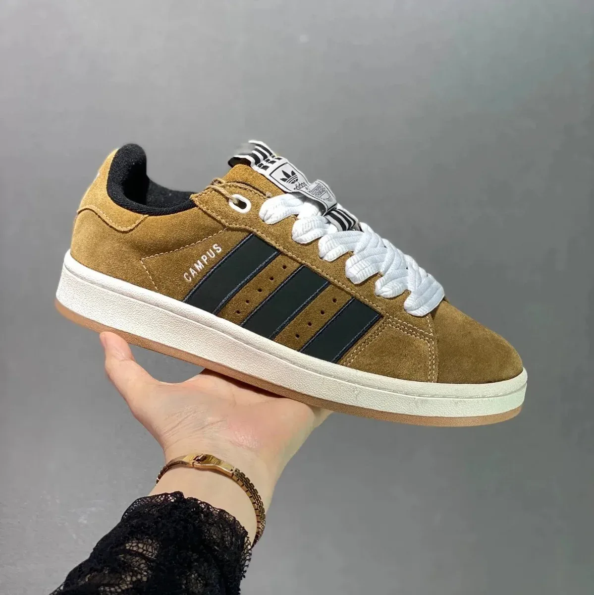 Adidas Adidas Campus Olive Black Sneakers Brown - 1