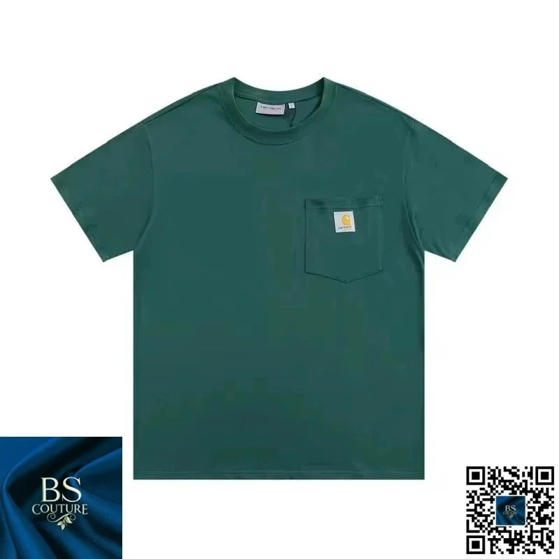 Carhartt Carhartt Solid Green Pocket T-Shirt Green - 1