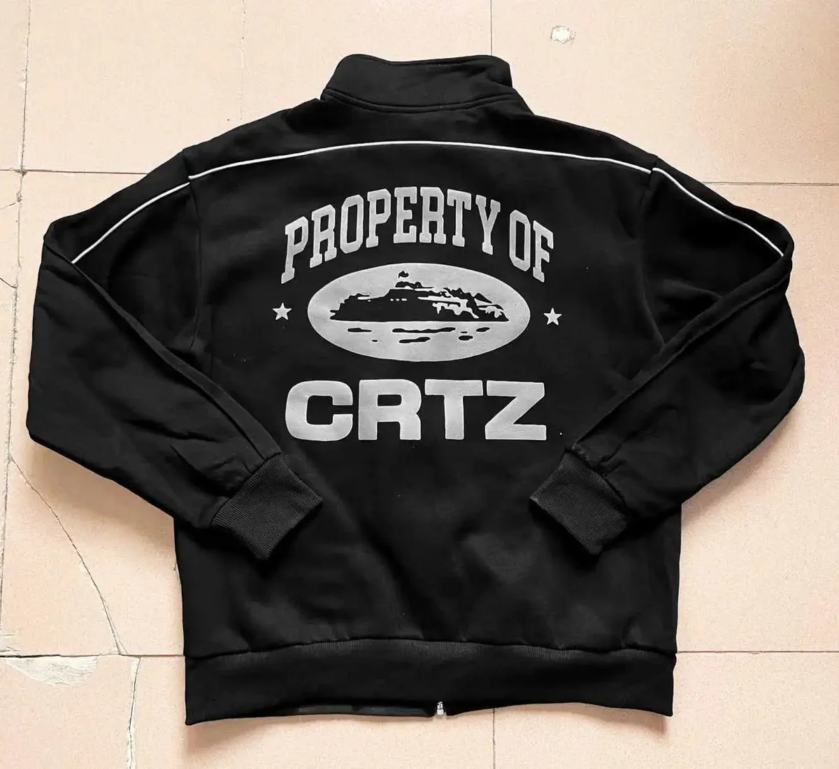 Corteiz Trapstar CRTZ Property Of Jacket Black Black - 1