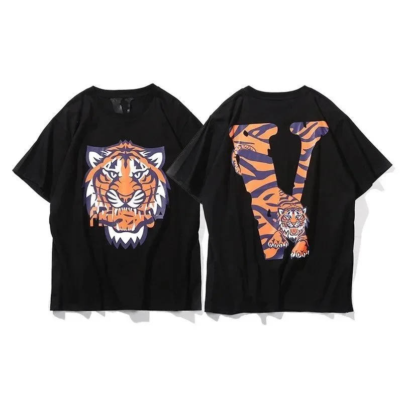 VLONE Black Tiger Print T-Shirt Black - 1