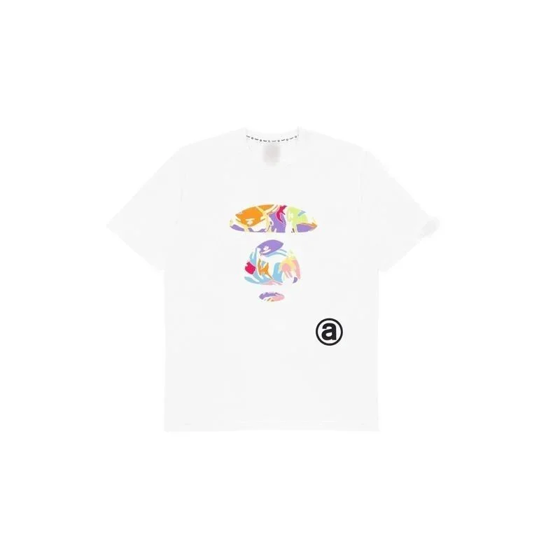 A Bathing Ape A Bathing Ape White Multi-Color BAPE STA T-Shirt White - 1