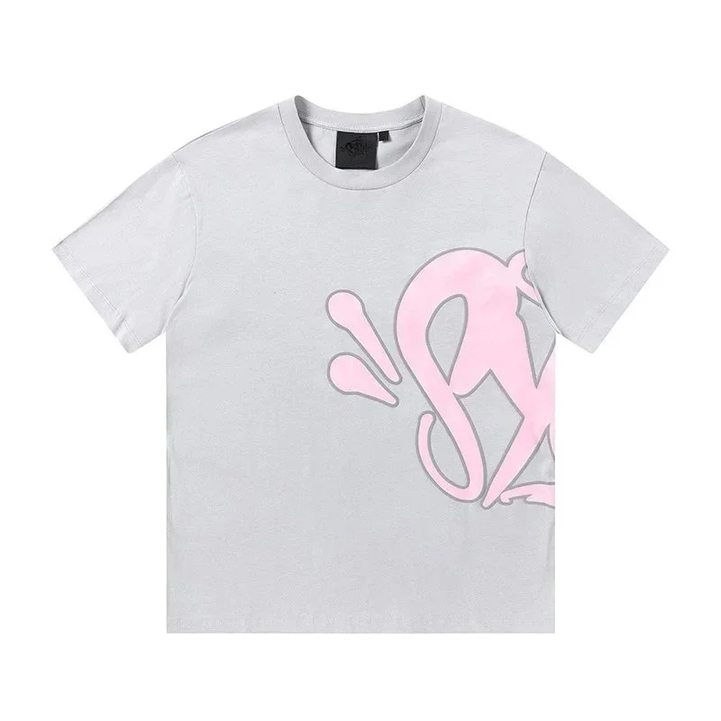 Essentials Light Grey Pink Graphic T-Shirt Grey - 1