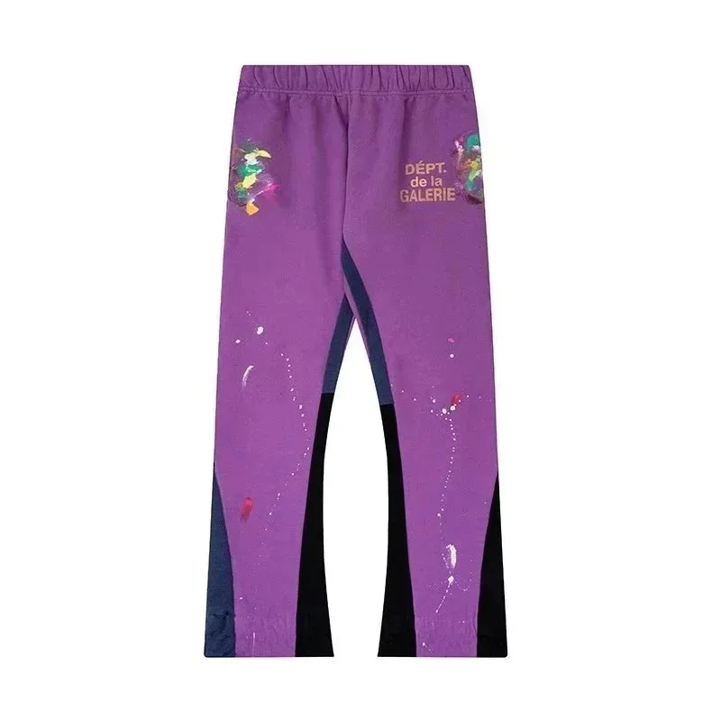 Gallery Dept. Gallery Dept. Art That Kills Purple Paint Splatter Pants Purple - 1
