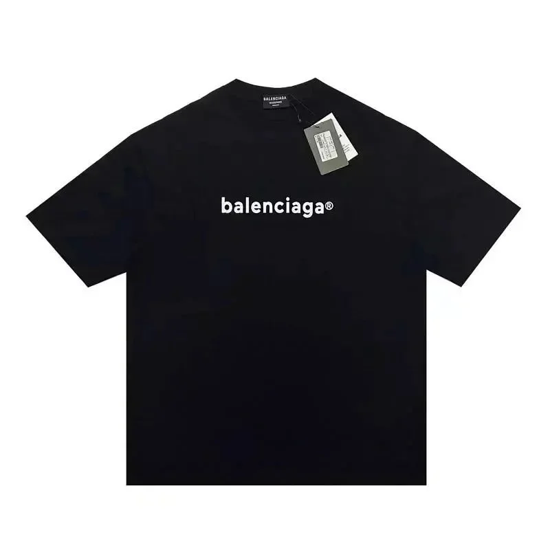 Balenciaga Balenciaga Black Logo T-Shirt Black - 1