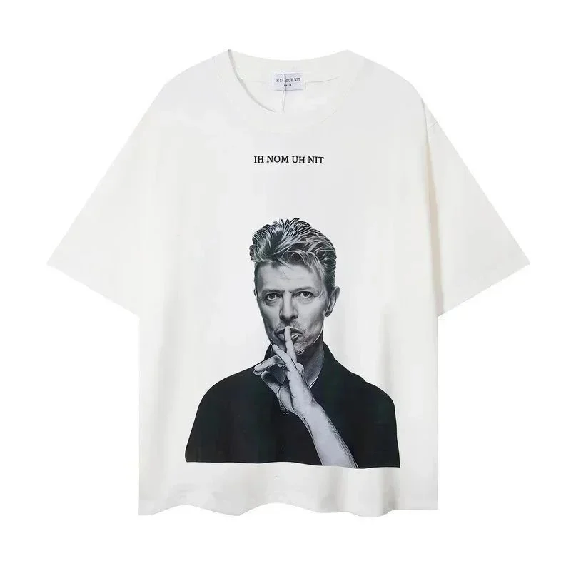 New Balance Unisex White David Bowie Print T-Shirt White - 1