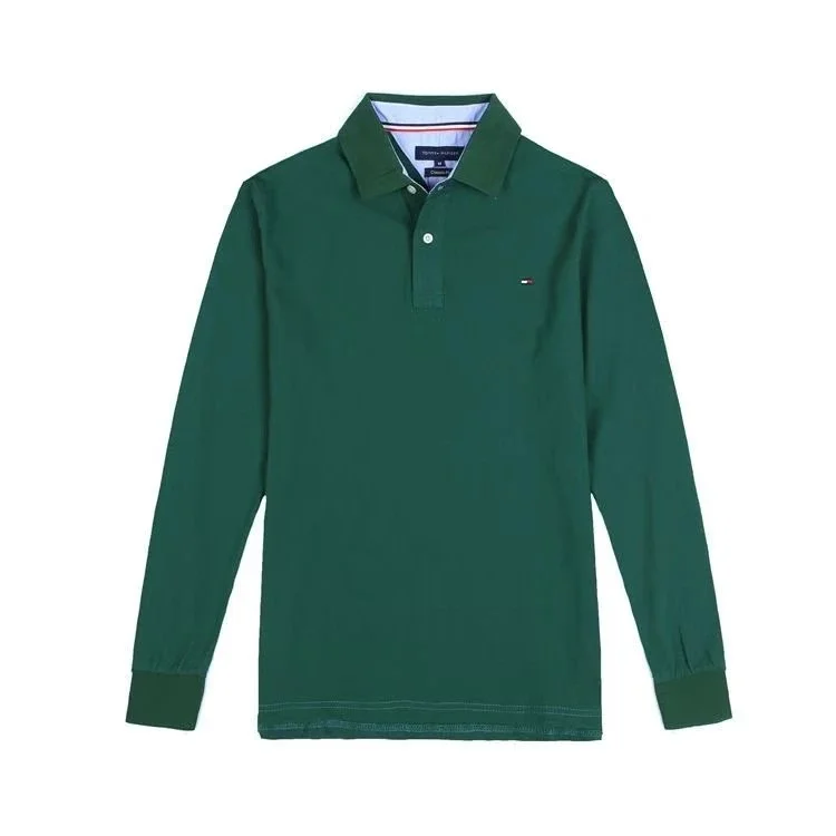 Tommy Hilfiger Tommy Hilfiger Green Long-Sleeve Polo Shirt Green - 1