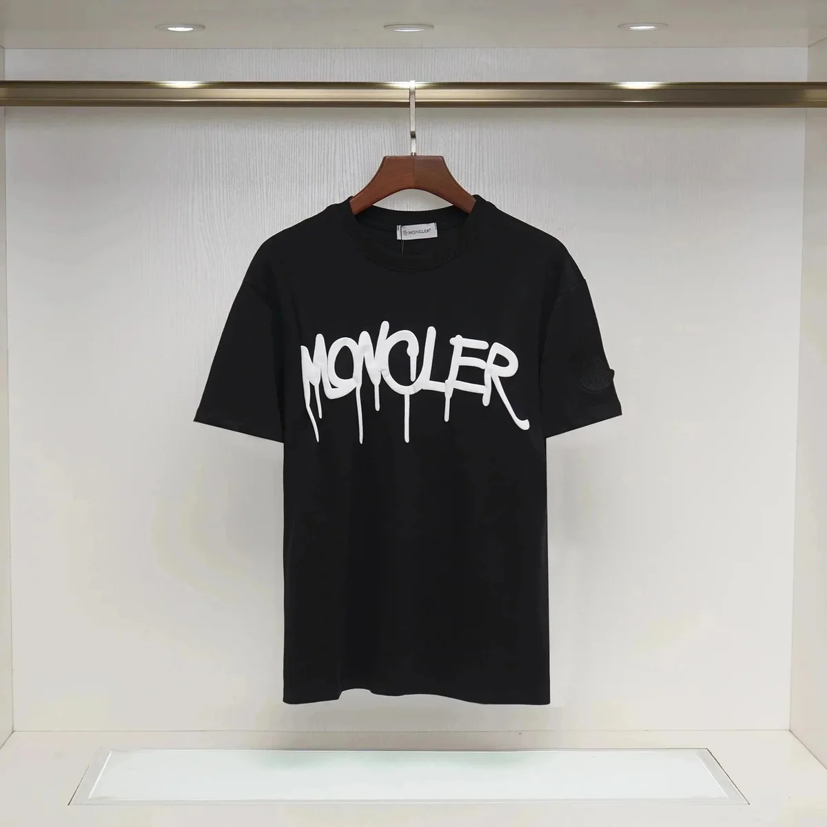 Moncler Moncler Black 'MONCLER' Logo T-Shirt Black