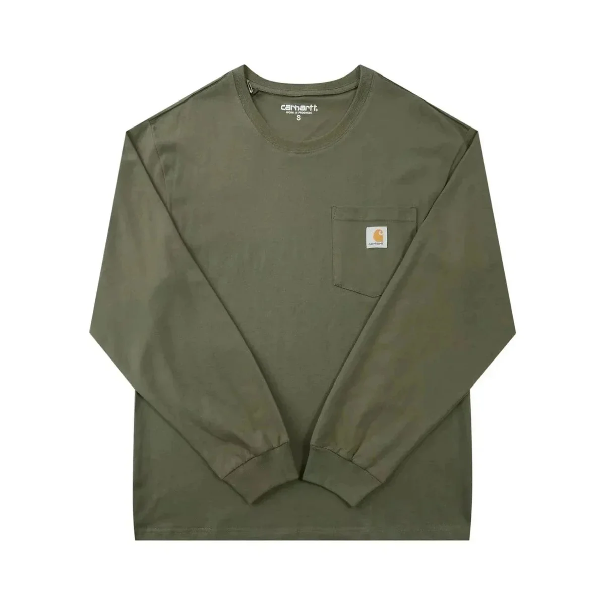 Carhartt Carhartt Long Sleeve Pocket T-Shirt Olive Multicolor - 1