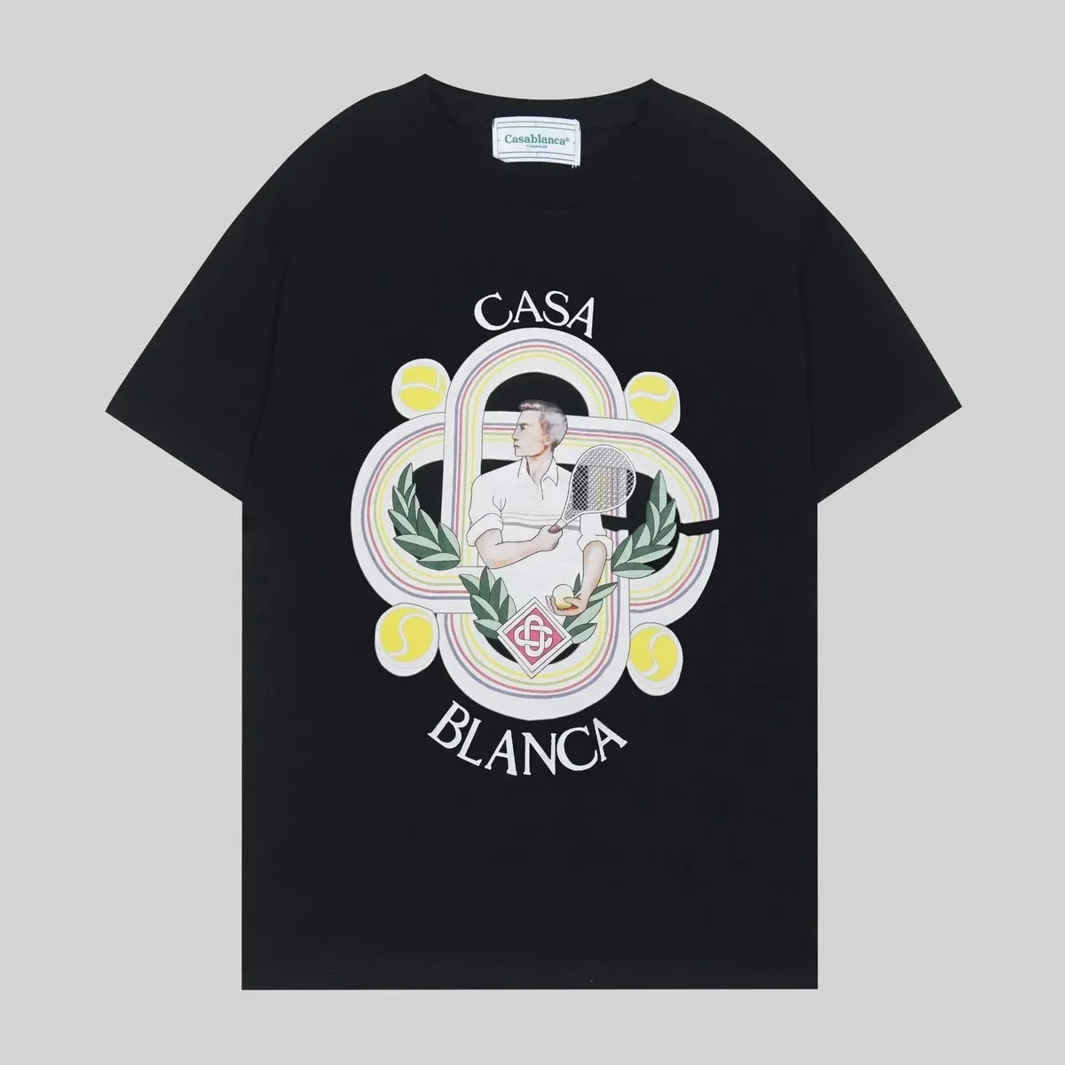 Casablanca Casablanca Casa Blanca Black T-Shirt Black - 1