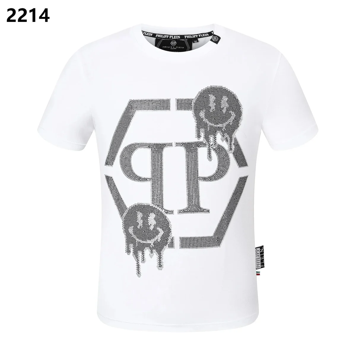 Philipp Plein Philipp Plein White PP Logo T-Shirt White - 1