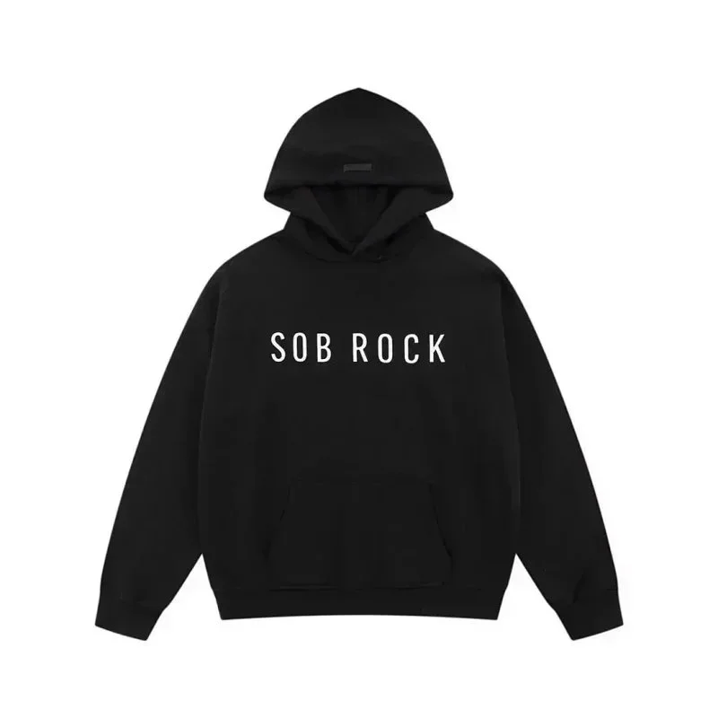 Other SOB ROCK Black Hoodie with Front Pocket Black - 1