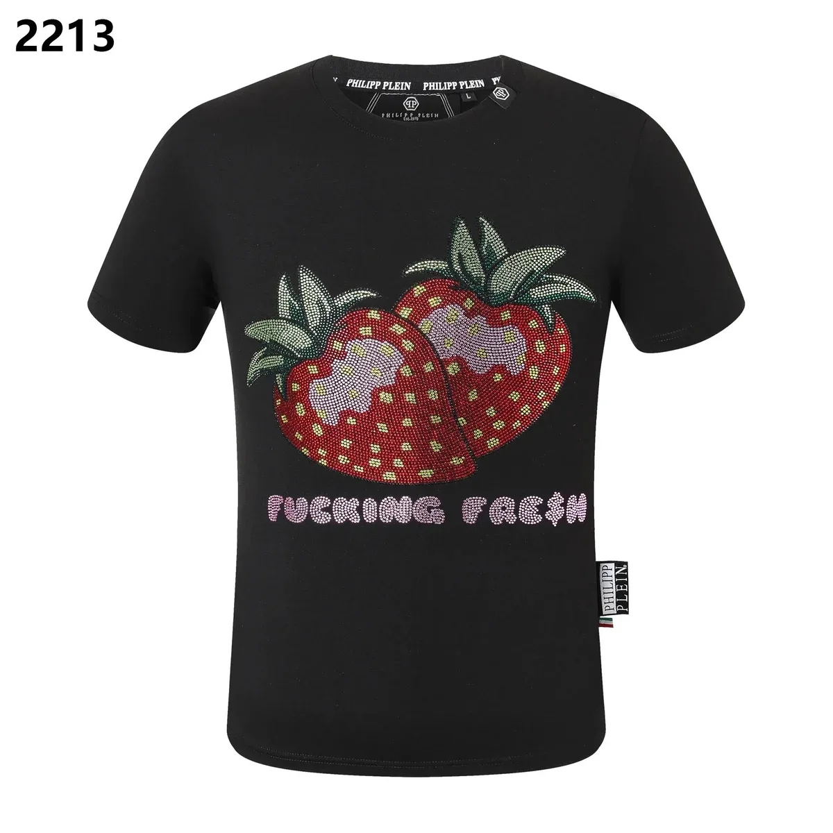 Philipp Plein Philipp Plein Strawberry T-Shirt Black Black - 1