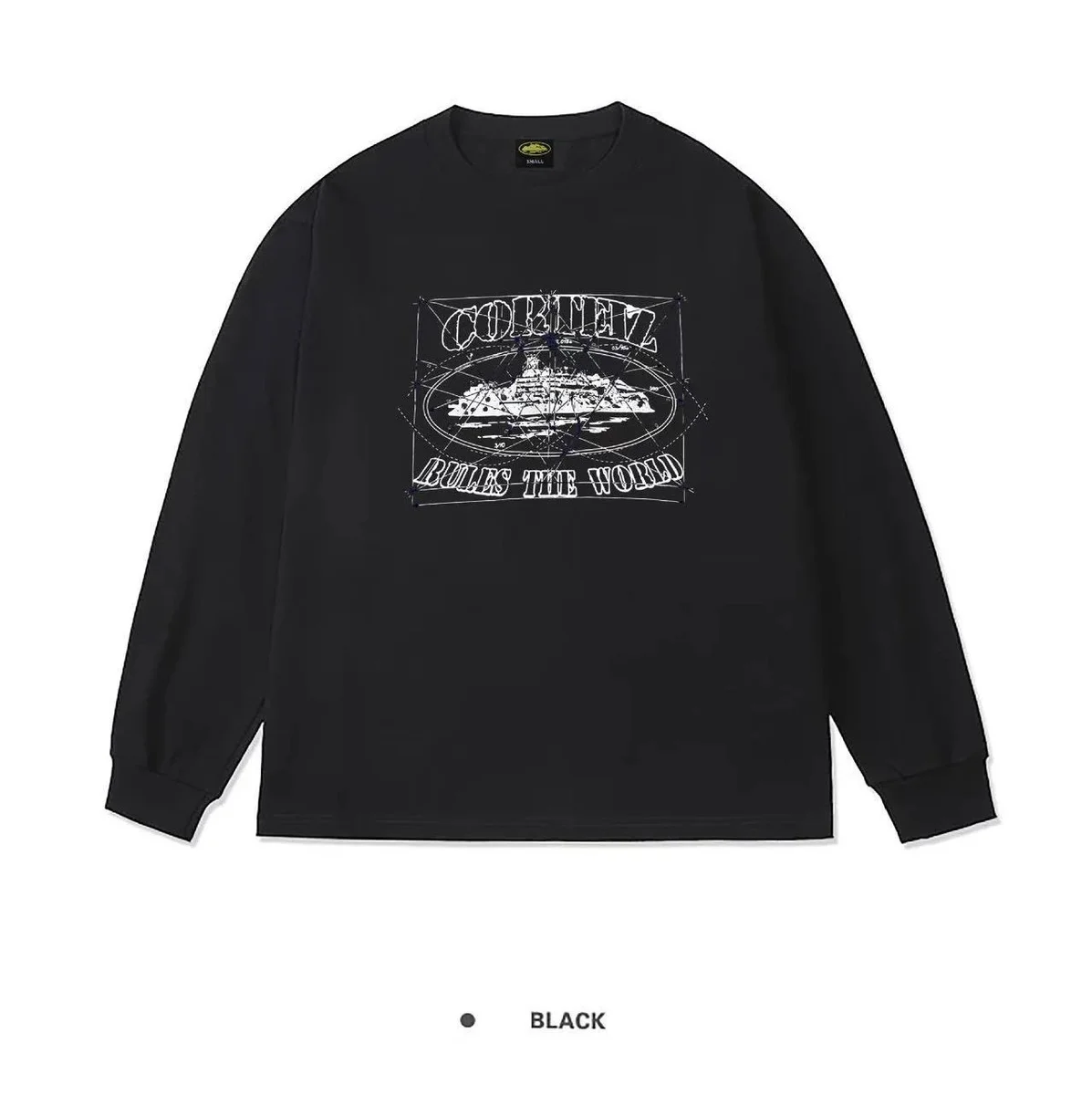 Other Black Long-Sleeve Graphic Tee Black - 1