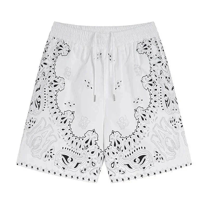 Other White Paisley Print Shorts White - 1