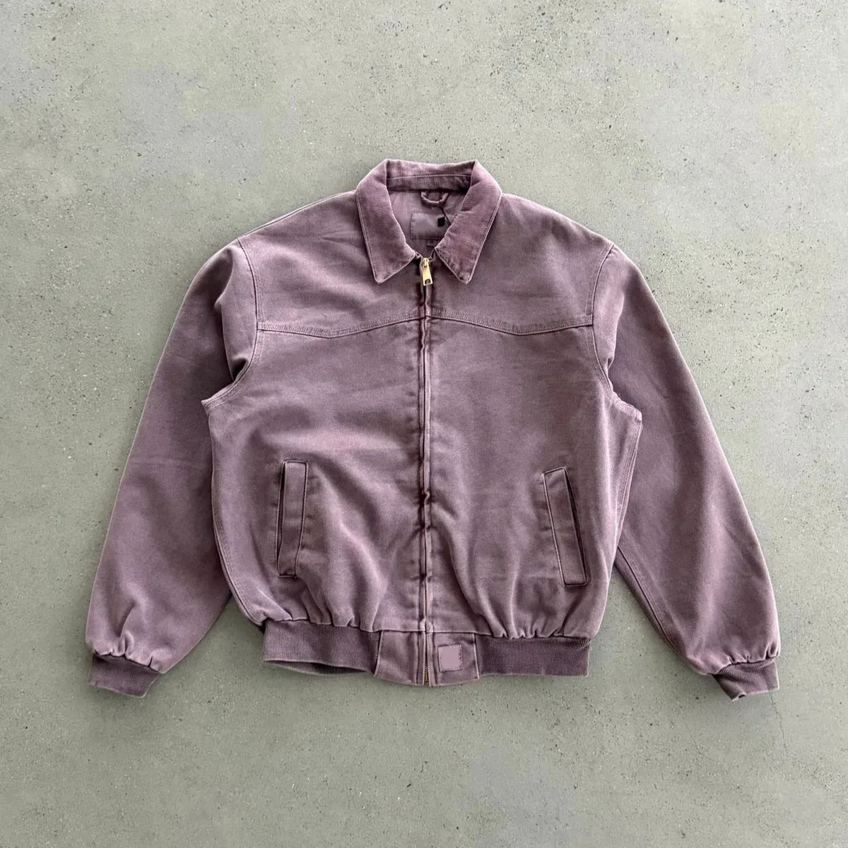 The North Face Unisex Purple Canvas Jacket with Zip Closure Purple - 1