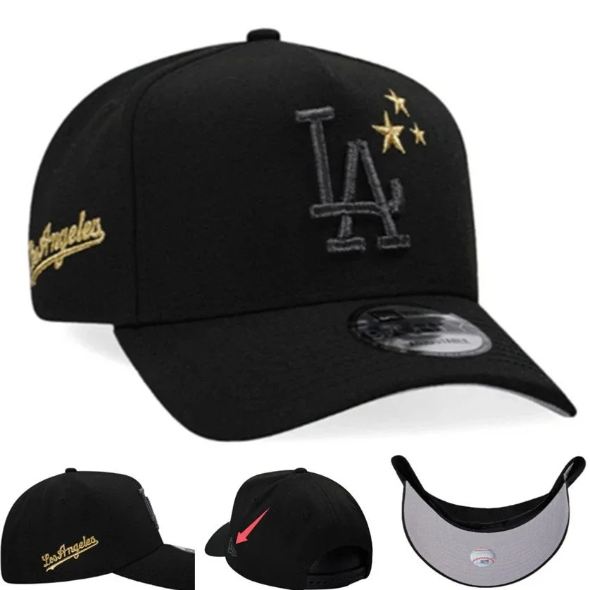 New Era New Era Los Angeles Dodgers Black Cap Black - 1